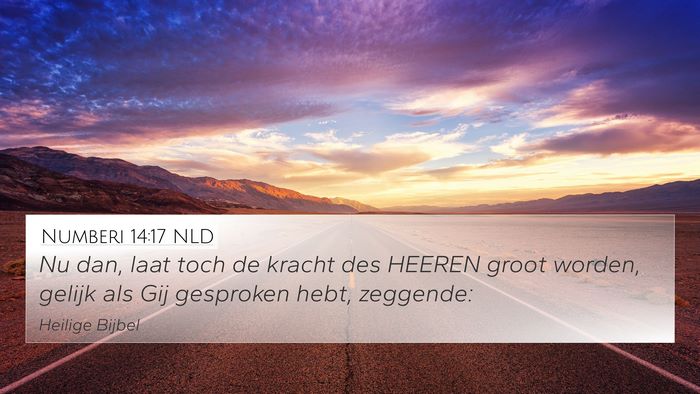 Numberi 14:17 NLD Bible Verse Image