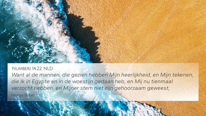 Numberi 14:22 NLD Bible Verse Image