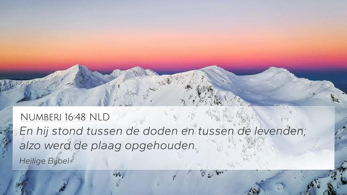 Numberi 16:48 NLD Bible Verse Image