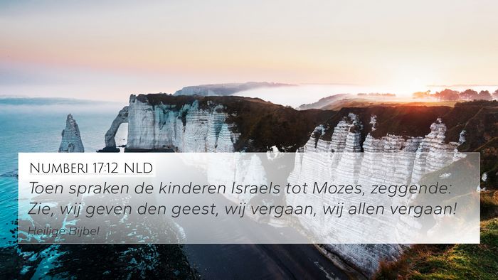 Numberi 17:12 NLD Bible Verse Image