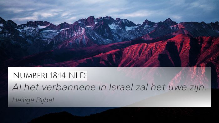 Numberi 18:14 NLD Bible Verse Image