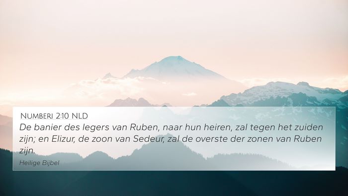 Numberi 2:10 NLD Bible Verse Image
