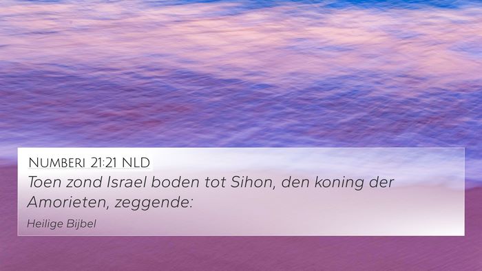Numberi 21:21 NLD Bible Verse Image