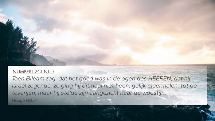 Numberi 24:1 NLD Bible Verse Image