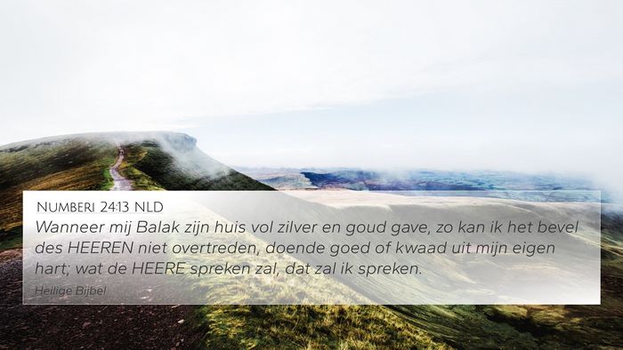 Numberi 24:13 NLD Bible Verse Image