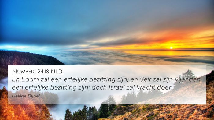 Numberi 24:18 NLD Bible Verse Image