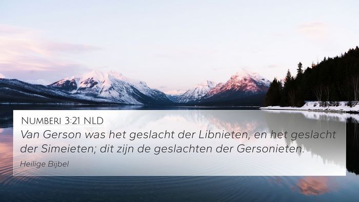 Numberi 3:21 NLD Bible Verse Image