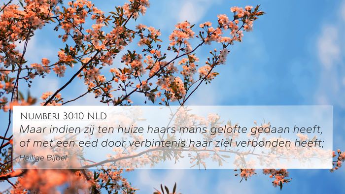 Numberi 30:10 NLD 4K Wallpaper - Maar indien zij ten huize haars mans gelofte - 4K Wallpaper Bible Verse