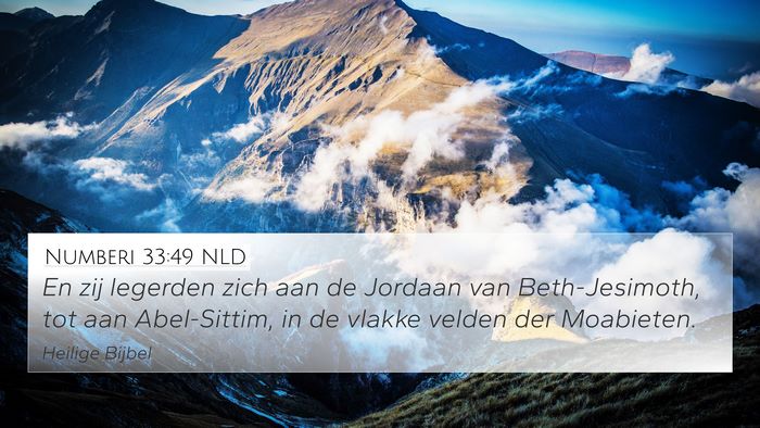 Numberi 33:49 NLD Bible Verse Image