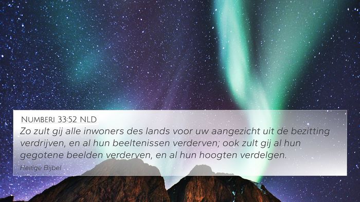 Numberi 33:52 NLD Bible Verse Image