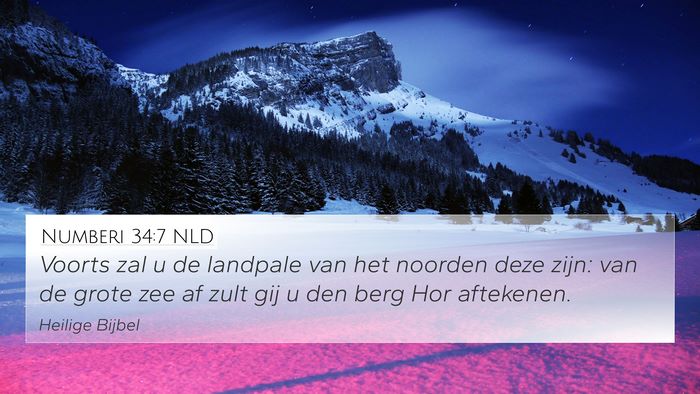 Numberi 34:7 NLD Bible Verse Image