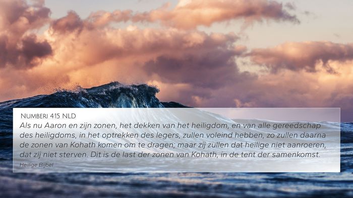 Numberi 4:15 NLD Bible Verse Image