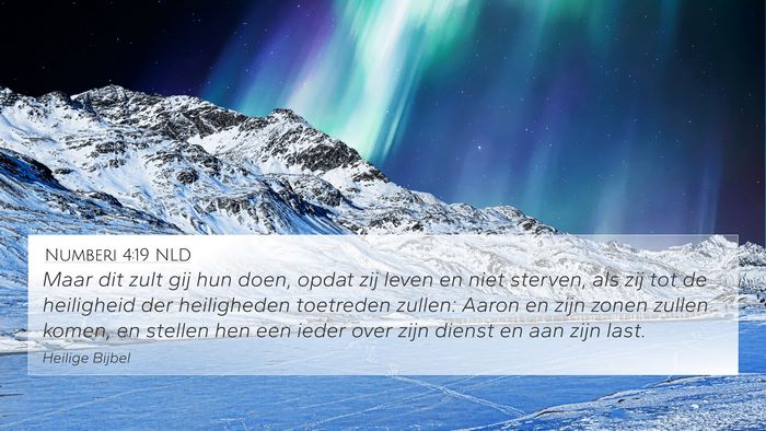 Numberi 4:19 NLD Bible Verse Image
