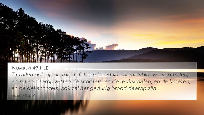 Numberi 4:7 NLD Bible Verse Image