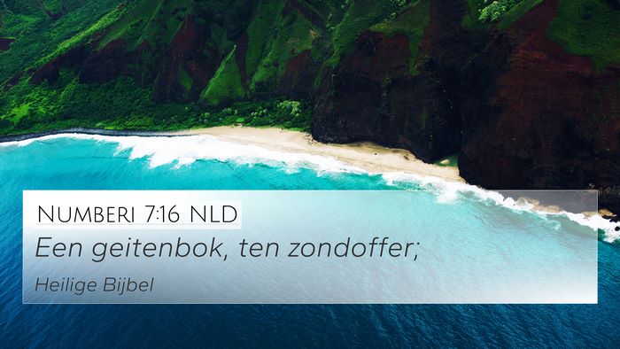 Numberi 7:16 NLD Bible Verse Image