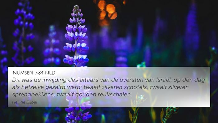 Numberi 7:84 NLD 4K Wallpaper - Dit was de inwijding des altaars van de oversten - 4K Wallpaper Bible Verse