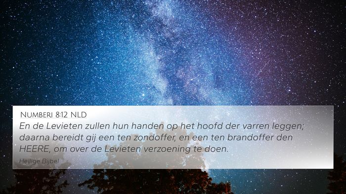 Numberi 8:12 NLD 4K Wallpaper - En de Levieten zullen hun handen op het hoofd der - 4K Wallpaper Bible Verse