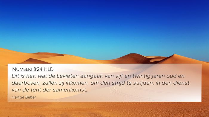 Numberi 8:24 NLD Bible Verse Image