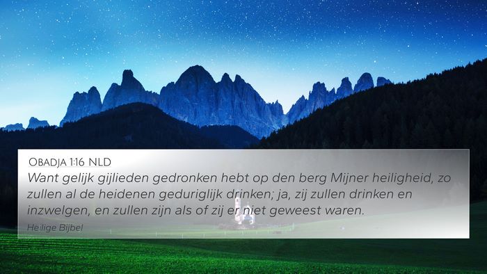Obadja 1:16 NLD Bible Verse Image