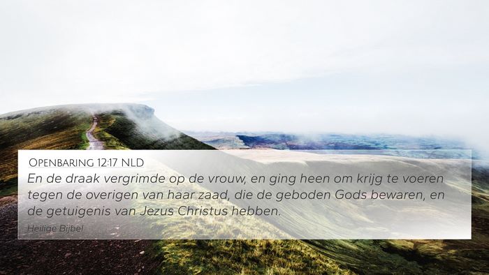 Openbaring 12:17 NLD Bible Verse Image