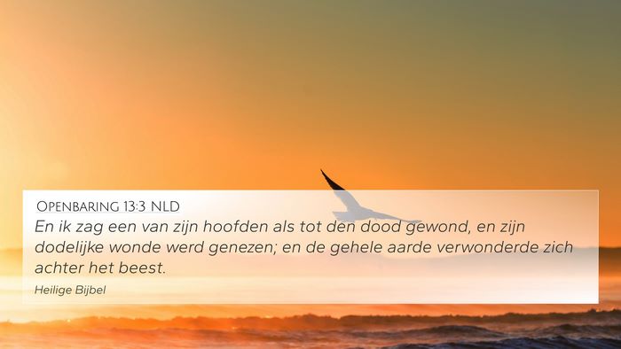 Openbaring 13:3 NLD Bible Verse Image