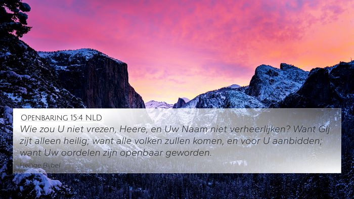 Openbaring 15:4 NLD Bible Verse Image