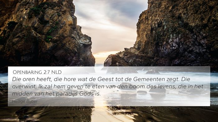 Openbaring 2:7 NLD Bible Verse Image