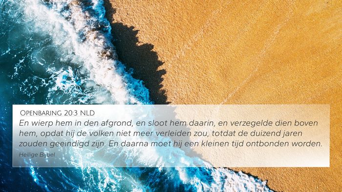Openbaring 20:3 NLD Bible Verse Image