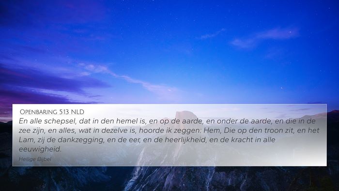 Openbaring 5:13 NLD Bible Verse Image