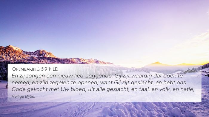 Openbaring 5:9 NLD Bible Verse Image