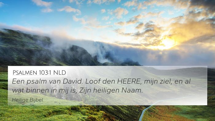 Psalmen 103:1 NLD Bible Verse Image