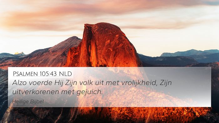 Psalmen 105:43 NLD Bible Verse Image