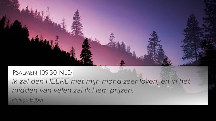 Psalmen 109:30 NLD Bible Verse Image