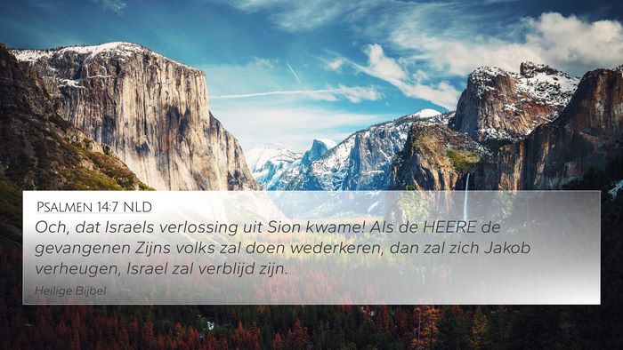 Psalmen 14:7 NLD Bible Verse Image