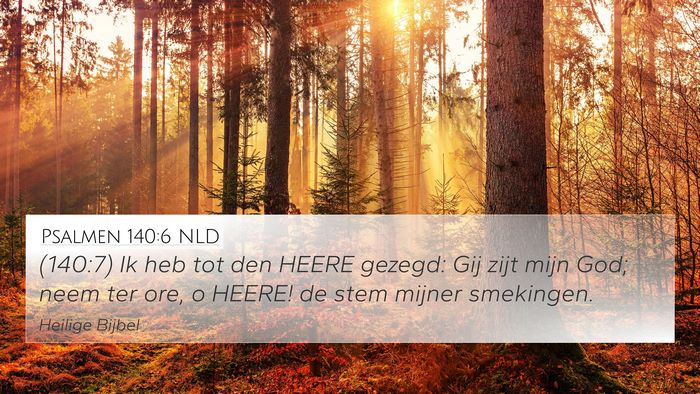 Psalmen 140:6 NLD Bible Verse Image
