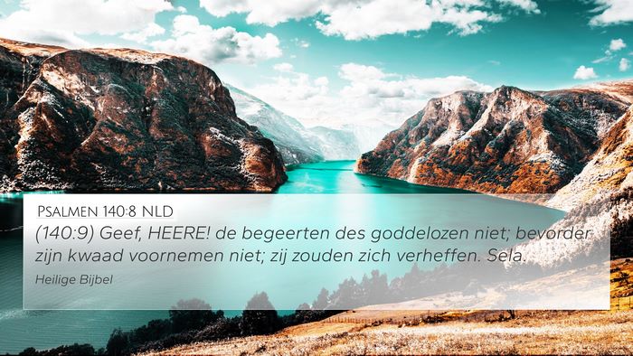 Psalmen 140:8 NLD Bible Verse Image