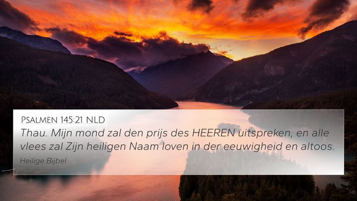 Psalmen 145:21 NLD Bible Verse Image