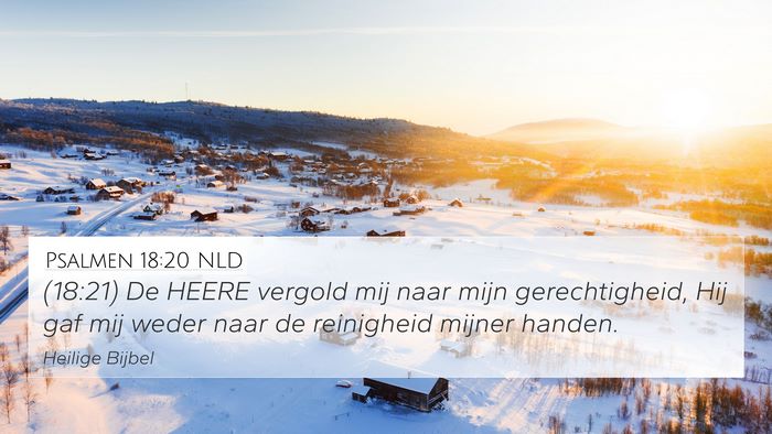 Psalmen 18:20 NLD Bible Verse Image