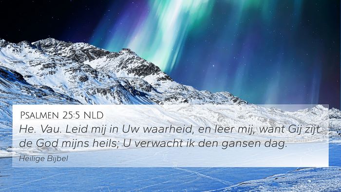 Psalmen 25:5 NLD Bible Verse Image