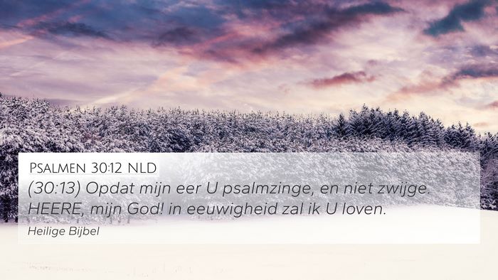 Psalmen 30:12 NLD Bible Verse Image