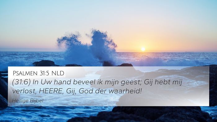 Psalmen 31:5 NLD Bible Verse Image