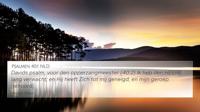 Psalmen 40:1 NLD Bible Verse Image