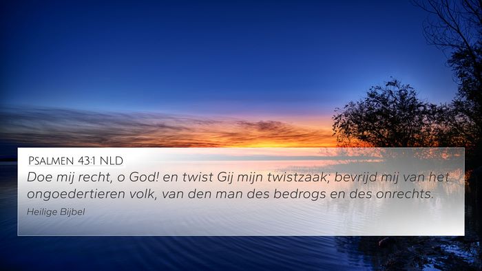 Psalmen 43:1 NLD Bible Verse Image