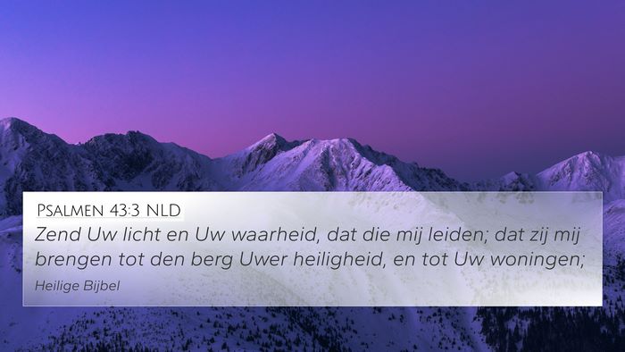 Psalmen 43:3 NLD Bible Verse Image