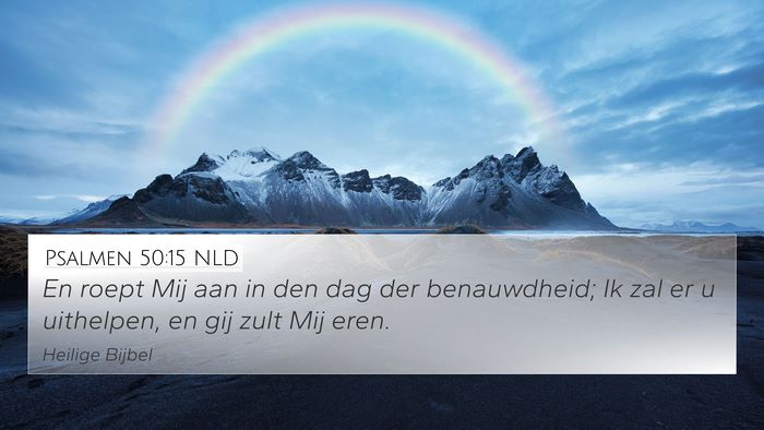 Psalmen 50:15 NLD Bible Verse Image
