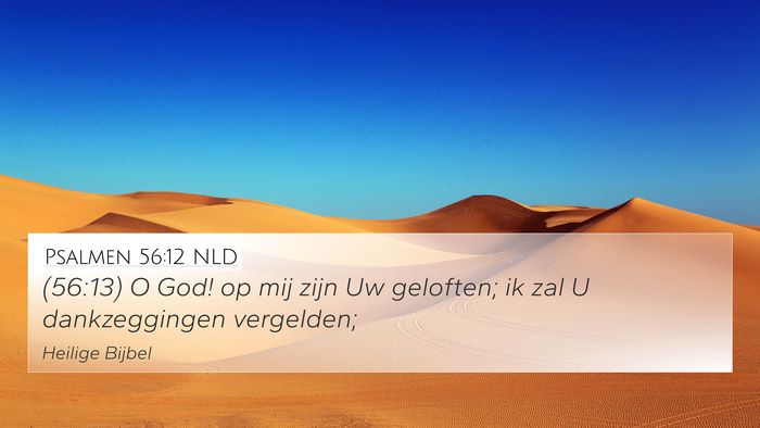 Psalmen 56:12 NLD Bible Verse Image