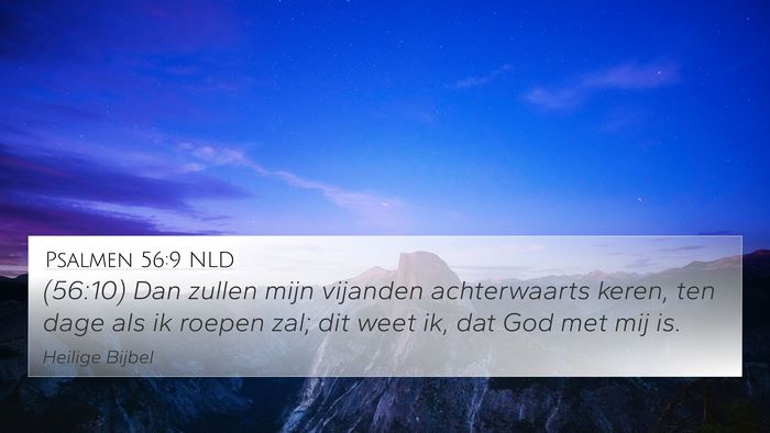 Psalmen 56:9 NLD Bible Verse Image
