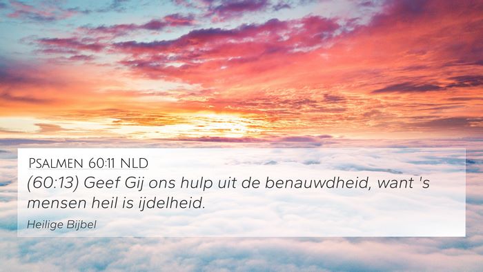 Psalmen 60:11 NLD Bible Verse Image