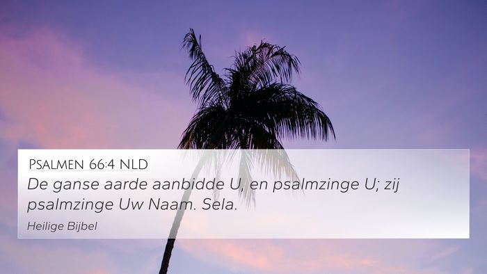 Psalmen 66:4 NLD Bible Verse Image