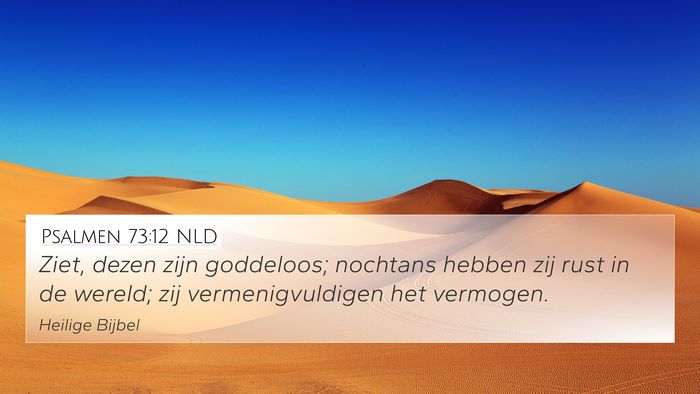 Psalmen 73:12 NLD Bible Verse Image
